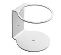 IPEA Porta Flacone da Parete in Ferro - Portaflacone da Muro per Dispenser di Gel Igienizzante, Sapone, Bottiglie - Per Casa, Negozio, Hotel, Azienda - Bianco - Altezza 90 mm, BSFLAB