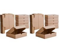 IPEA Scatole di Cartone Piatte 21 x 15 x 5 cm per Spedizioni, E-Commerce, Regali - 10 Pezzi - Made in Italy - Reattangolari Multiuso per Imballaggio Oggetti, Eventi, Feste - Confezione