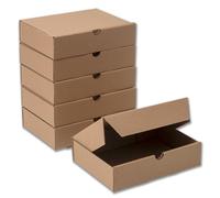 IPEA Scatole di Cartone Piatte 21 x 15 x 5 cm per Spedizioni, E-Commerce, Regali - 5 Pezzi - Made in Italy - Box Reattangolari Multiuso per Imballaggio Oggetti, Eventi, Natale - Scatola e Confezione