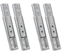 IPEA Staffe per Fissaggio Testiera Letto, Divani e Mobili - 2 Pezzi - Ganci a Incastro in Metallo per Arredamento - Baionette - Connettori Universali per Parti di Letti e Divani - Supporti - Metallici