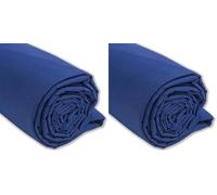 IPEA Tessuto in Cotone Popeline Blu - 200 cm x 150 cm - Made in Italy - Tessuto al Metro per Cucito, Abbigliamento, Fodere, Arredamento, Accessori, Patchwork, Stoffa Tinta Unita per Cucire