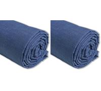 IPEA Tessuto in Cotone Popeline Blu Avio - 200 cm x 150 cm - Made in Italy - Tessuto al Metro per Cucito, Abbigliamento, Fodere, Arredamento, Accessori, Patchwork, Stoffa Tinta Unita per Cucire