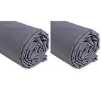 IPEA Tessuto in Cotone Popeline Grigio - 200 cm x 150 cm - Made in Italy - Tessuto al Metro per Cucito, Abbigliamento, Fodere, Arredamento, Accessori, Patchwork, Stoffa Tinta Unita per Cucire