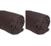 IPEA Tessuto in Cotone Popeline Marrone - 200 cm x 150 cm - Made in Italy - Tessuto al Metro per Cucito, Abbigliamento, Fodere, Arredamento, Accessori, Patchwork, Stoffa Tinta Unita per Cucire