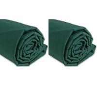 IPEA Tessuto in Cotone Popeline Verde - 200 cm x 150 cm - Made in Italy - Tessuto al Metro per Cucito, Abbigliamento, Fodere, Arredamento, Accessori, Patchwork, Stoffa Tinta Unita per Cucire