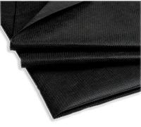 IPEA Tessuto non Tessuto Nero TNT da 75 g/m2 - Dimensioni 5 metri x 1 metro - Made in Italy - Tessuto Multiuso per Cucito, Fodere, Cuscino, Materassi, Tovaglie, Giardino, Piante - Colore Nero