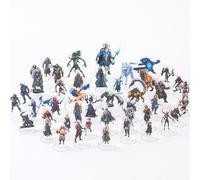 iPEAU DND 47 Figure Artiche Kit Iniziale con Basi per TTRPG 5E | Eroi, cittadini e mostri come il gigante del gelo e lo yeti, con 25 stand cancellabili a umido e un catalogo per i giochi 5E