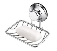 iPegtop Super Potente Ventosa Doccia Strong Porta Spugna per Bagno e Cucina, in Acciaio Inox, portasapone