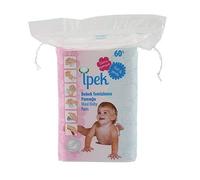 İpek Baby - Pastiglie in cotone a secco, quadrato, colore: Bianco