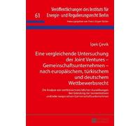 İpek Çevik Eine vergleichende Untersuchung der Joint Ventures (Copertina rigida)