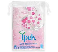 Ipek Set di 40 cotone bianco imbevuto x 50 nuvole per la cura e la pulizia del viso, multicolore, unico