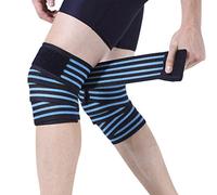 IPENNY Ginocchiere elastiche per sollevamento pesi, antiscivolo, a compressione, per powerlifting, squat, fitness, fascia per ginocchio, protezione per polpaccio e rotula per allenamento in palestra