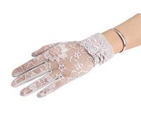 IPENNY Guanti da guida estivi da donna con protezione solare UV in pizzo floreale antiscivolo guanti eleganti protezione solare pesca escursionismo ciclismo guanti da sposa guanti da sposa guanti a