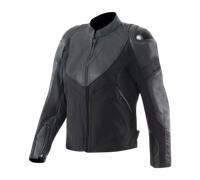 IPERATTIVA LEATHER-TEX JACKET LADY | BLACK BLACK | DAINESE | MotoCharlie