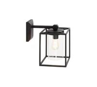 Applique in pressofusione di alluminio DOMUS APPLIQUE IN BASSO GRANDE E27 Dimensioni 19,8x31,2xh 33,4 cm Diffusori in termoplastico trasparente colore NERO NERO