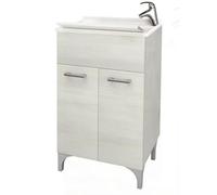 iperbriko Lavatoio 2 Ante da cm 50x50 Colore Rovere Bianco