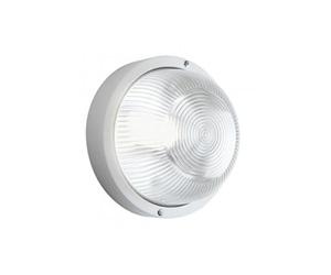 iperbriko Plafoniera In Resina linea echo tonda bianco