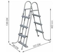 IPERBRIKO - Scaletta Per Piscina Bestway Cm 107 Scala 58330