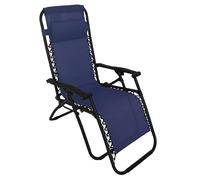 iperbriko Sdraio in Acciaio e Corda Granada Blu - 165x65x114 cm