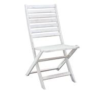 SEDIA PIEGHEVOLE BIANCA LEGGERA SALVASPAZIO GIARDINO SPIAGGIA CAMPEGGIO LEGNO