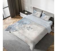 IPERSAN Parure Copripiumino Matrimoniale, 100% Cotone Percalle, Sacco Copripiumino 255x200cm + 2 Federe 83x52cm, Stampa Fotografica in Alta Qualità, Made in Europe