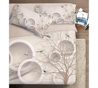 Ipersan Parure Copripiumino una Piazza e Mezza, 100% Cotone Percalle, Sacco Copripiumino 205x200cm + 1 Federa 83x52cm, Stampa Fotografica in Alta Qualità, Made in Europe