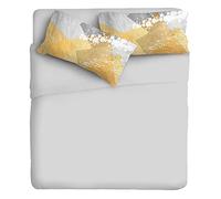 IPERSAN Set Completo Lenzuola Matrimoniali, 100% Cotone, 1 Lenzuolo da sopra 260x300cm + 1 Lenzuolo da sotto 180x200cm + 2 Federe 83x52cm, con Stampa in Alta qualità, Made in Europe