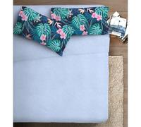 Ipersan Set Completo Lenzuola Matrimoniali, 100% Cotone, 1 Lenzuolo da sopra 260x300cm + 1 Lenzuolo da sotto 180x200cm + 2 Federe 83x52cm, con Stampa in Alta Qualità, Made in Europe