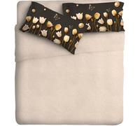 Ipersan Set Completo Lenzuola Matrimoniali, 100% Cotone, 1 Lenzuolo da sopra 260x300cm + 1 Lenzuolo da sotto 180x200cm + 2 Federe 83x52cm, con Stampa in Alta Qualità, Made in Europe