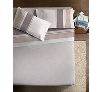 Ipersan Set Completo Lenzuola Matrimoniali, 100% Cotone Percalle, 1 Lenzuolo da sopra 250x300cm + 1 Lenzuolo da sotto 180x200cm + 2 Federe 83x52cm, Lenzuola Balzate con Cordonetto, Made in Europe