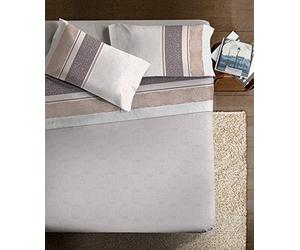 Ipersan Set Completo Lenzuola Matrimoniali, 100% Cotone Percalle, 1 Lenzuolo da sopra 250x300cm + 1 Lenzuolo da sotto 180x200cm + 2 Federe 83x52cm, Lenzuola Balzate con Cordonetto, Made in Europe