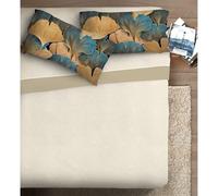 IPERSAN Set Completo Lenzuola Una Piazza e Mezzo, 100% Cotone, 1 Lenzuolo da sopra 180x300cm + 1 Lenzuolo da sotto 125x200cm + 1 Federa 83x52cm, con Stampa in Alta qualità, Made in Europe