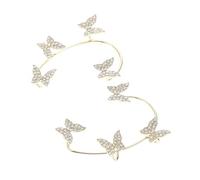 Ipetboom 1 Paio clip dell'orecchio delle farfalle orecchini postali per orecchini non piercing nessun piercing all'orecchio orecchini di dichiarazione per le donne lega D'oro