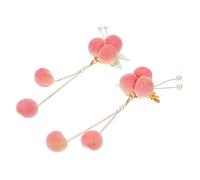 Ipetboom 1 Paio Copricapo retrò Forcine per alla moda strisce di cera intrecciata pettini riempitivo barrette hair clip fermagli per per ragazze mollette per ragazze Peluche