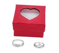 Ipetboom 1 Paio Di Anelli Di Coppia Anello Di Fidanzamento Anello Di Nozze Per Donna Pietra Portafortuna Da Sposa Con Due Bracciali Anelli Para Carini Da Dito Da Donna In