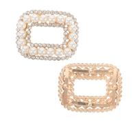 Ipetboom 1 Paio Fiore Di Scarpe Di Perle Fermagli Per Scarpe Perla Fermagli Per Scarpe Decorativi Clip Per Cappello Per La Decorazione Fermagli Per Fibbie Per Scarpe Da Sposa Metallo