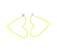 Ipetboom 1 Paio Orecchini a Cuore Pendente Dell'orecchio Alla Moda Orecchini Alla Moda Gioielli Per Le Orecchie Quotidiani Scavati L'orecchio Penzola Verde