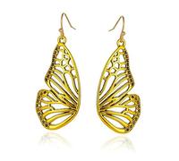 Ipetboom 1 Paio Orecchini a farfalla retrò orecchini delle ragazze l'orecchio penzola penzoloni per le orecchie orecchini per ragazze Accessorio per le orecchie gioielli da donna lega D'oro