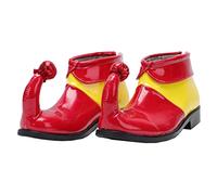 Ipetboom 1 Paio Scarpe Clown Colorate PU per Cosplay Accessori per Costumi Halloween e Confortevoli per Adulti
