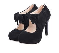 Ipetboom 1 Paio Tacchi i Tacchi Allacciati Pompe Scarpe da Donna Scarpe coi Tacchi Scarpe col Alto Scarpe estive da Donna Tacchi da Signora Tomaia: smerigliata Nero