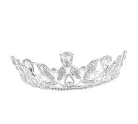 Ipetboom 1 PC Silver Electroplated Crown Bridal Rhinestones Trendy Decorazione Di Arredamento Natalizio Decorazione Per Matrimoni Barocchi A Cerchio Fata Tiara Diamond Zircone