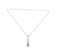 Ipetboom 1 Pezzo portachiavi rasoio collane collana per barbiere catena del collo del rasoio da barba collana da parrucchiere punk catena del maglione del barbiere Acciaio al titanio Silver