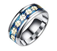 Ipetboom 1 Pz Anello A Quattro Foglie Oro Donna Bracciali Anelli In Argento Collana Misuratore Fidget Gioielli Anello Coppia Mentre Sposato Anello Decorazione Moda Anello Acciaio