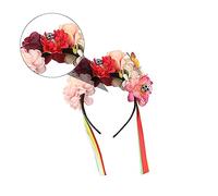 Ipetboom 1 Pz. Fascia Per La Sposa Fantasma Accessorio Per Fascia Rosa Rossa Copricapo Di Fiori Per La Sposa Fascia Da Sposa Fasce Per Parrucche Fascia a Nastro Plastica Colorful