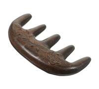Ipetboom 1 Pz Meridian Wood Comb cotonatura setola naturale di sandalo massaggiatore cuoio capelluto pettine in legno di sandalo premium pettine per pettine portatile Nero