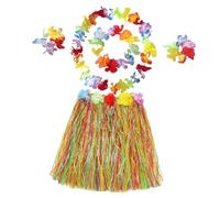 Ipetboom 1 set Costume Hawaiano con Gonna e Set per e Luau per Matrimonio e Celebrazioni Estive