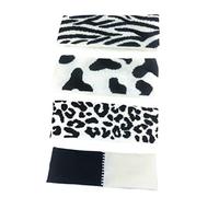 Ipetboom 1 Set Da 4 Pezzi fascia sportiva fasce per lavorate a maglia fasce per la testa fascia all'uncinetto fascia per per lavare il viso Bel copricapo maglieria Black