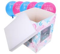 Ipetboom 1 Set Scatola per con Palloncini Completo per Feste Gender Reveal Decorazioni per Shower e Palloncini Colorati