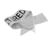 Ipetboom 1 Set Set Per Festa Di Pensionamento Donne in Pensione Fascia Di Compleanno Forniture Per Feste Di Pensionamento Fascia Di Pensionamento Panno Glitterato Silver