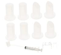 Ipetboom 1 Set Stampo Per Rossetto Fai Da Te Matita Labbra Marrone Labbro Cura Della Pelle Glitter Lucentezza Rimpolpante Maschera Stampini Per Crema Labbra Più Paffuto Trucco Gel Di Silice